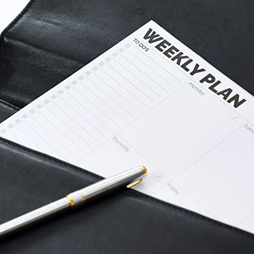 Weekly Planner Pad, A4 Size (11.7" x 8.3") Tear Off Undated Desk Notepad, Premium Thick Paper With Cardboard Back Support, Weekly Planner Notepad, Work and Schedule Organizer, Weekly To Do List.