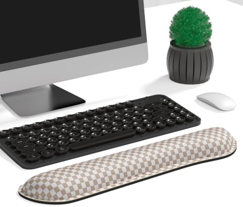 Dapesuom Keyboard Wrist Rest, Memory Foam, Ergonomic, Gaming,Clay