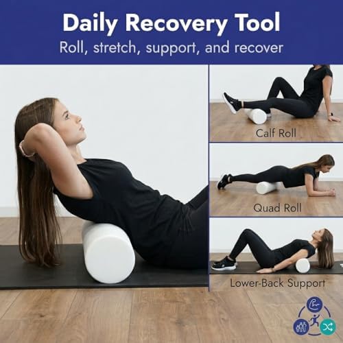 Firm White PE Foam Roller (36" Full Round)