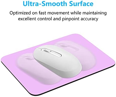 Dapesuom Small Mouse Pad, 6 x 8 Inch Thick Rubber Premium-Textured Non-Slip Portable & Washable Mini Mouse Mat for Women Men Wireless Laptops Keyboard Tray Gaming Work Computer Office Travel, Purple