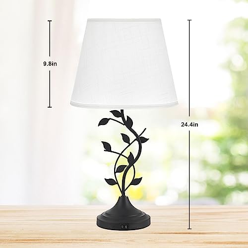 Kakanuo Touch Lamps for Nightstand, Bedside Lamp for Bedroom, Rustic Lamp
