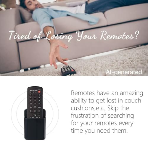 2 Pcs Remote Control Holder Wall Mount, TV Controller Holder, Self Adhesive Remote Holder, Wall Pen Holder Storage Accessories for Home Office School(Black)