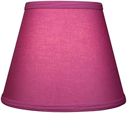 FenchelShades.com Lampshade 6" Top Diameter x 10" Bottom Diameter x 8" Slant Height 6x10x8" with Spider Attachment Diameter 0.5 Inch for Lamps with a Harp (Plum)