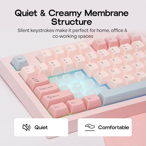 EPOMAKER Aula S102 PRO Membrane Gaming Keyboard w/TFT Screen & Volume Knob