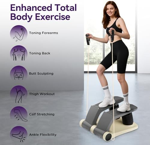 Air Stepper Machine with Resistance Bands