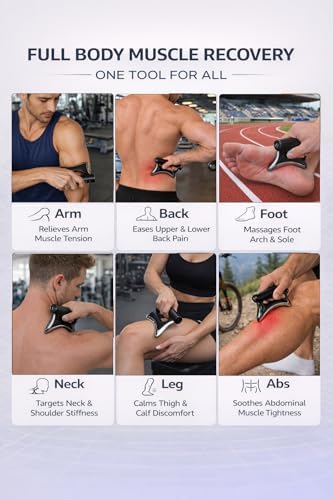 Heated Muscle Scraper Tool, Fascia Release Full Body Contouring Machine, Muscle Scraper Tool Features Modes: Vibration, Heat Therapy and Microcurrent, Fascia Instant Muscle Relaxation Soreness Relief
