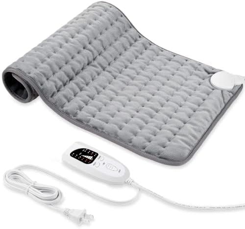 Electric Heating pad for Back Neck Shoulder Knee Arms Legs- Electric Heat Pads with 6 Heat Settings & Auto Shut Off &Dry/Moist Heat Heating Pad for Birthday Mother Father Girl Men Women