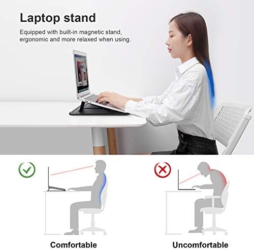 Nillkin 13 inch Laptop Sleeve with Stand (3-in-1), 2 Stand Modes, Black