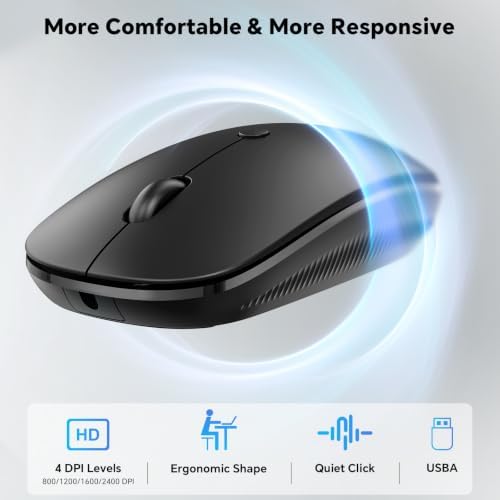 OMOTON Keyboard and Mouse for Mac, Wired USB-C & USB-A, Zero Setup, Grey