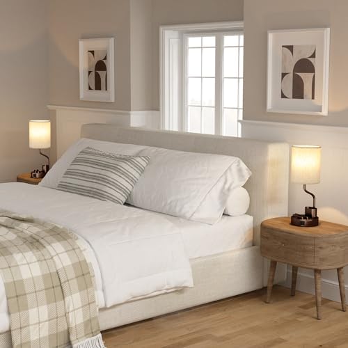 Fenmzee Bedside Lamps for Bedroom Set of 2 - Table Desk Lamp for Nightstand