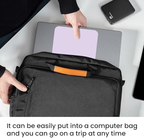 Small Mouse Pad 6 x 8 Inch, Horizontal and Vertical Flexible use. Great for Traveling, Wireless laptops, Keyboard Trays, Offices, etc. (Purple)