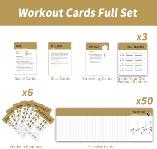 Suspension Workout Cards, 62 Exercises Cards Deck Large Size 5" x 3.5" Fitness Cards for Women & Men, Beginner Fitness Guide to Training Exercises at Home or Gym (Suspension, Vol 2)