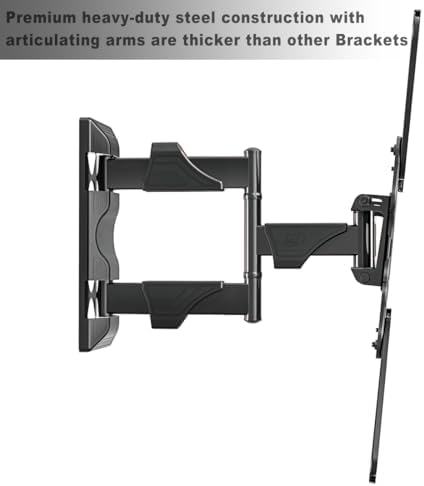 NB North Bayou TV Wall Mount, Full Motion TV Wall Bracket for Most 32-55 Inch TV/Flat Screen/LED/Monitors, Swivel Tilt with Articulating Arms, Rotating, Max VESA 400x400mm up to 60lbs