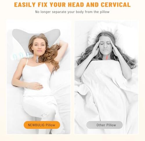 Cervical Neck Pillow, Memory Foam Contour Pillow, King