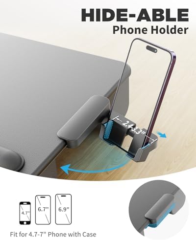SAIJI Lap Desk with Cushion, Computer Laptop Stand, Lap Laptop Table