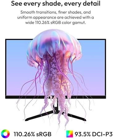 Pixio PX279 Wave 27 inch 240Hz Refresh Rate FHD 1080p Resolution Fast IPS Panel 1ms GTG Response Time Gaming Monitor with Adaptive Sync