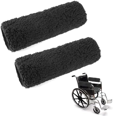 QWORK Wheelchair Armrest Cover (Pair) - Memory Foam Pads for Reduce Pressure Points Discomfort -Soft Wheelchair Cushions for Arm