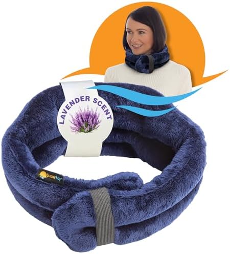 SunnyBay Lavender Hands-Free Heating Pad, Neck and Shoulder, 26x7 inch