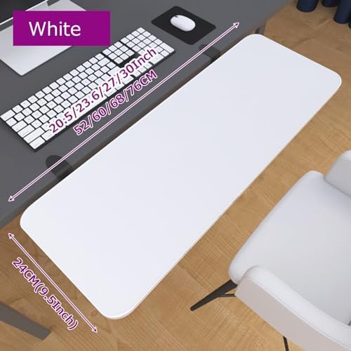 Comfort Desk Extender Armrest Shelf Modified Keyboard Tray Length 52 60 68 75cm - Ergonomics 90° Foldable Space Saving - Support Elbow Arm - Keyboard and Mouses Platforms