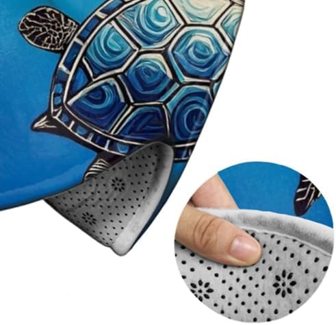 Fashion Round Area Rug Large Non Slip Carpet Unisex Home Decor Mat Tribal Sea Turtles