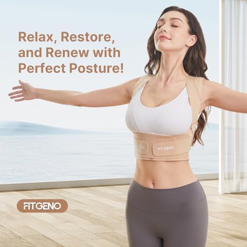 Fit Geno Invisilite Posture Corrector for Women Adjustable Upper Back Brace