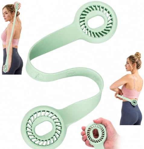 Resistance Band for Women, Silicone Shoulder Opener Back Stretcher,Stretch Bands for Exercise, Pull Exerciser for Posture Correction, Hand Grip Strengthener for Home Gym Office Travel