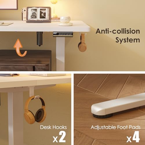 Monomi Electric Standing Desk 63"x28" Height Adjustable Sit Stand Desk