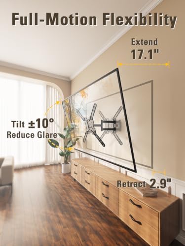 Mounting Dream UL Listed TV Wall Mount for Most 26-60 Inch TV Full Motion