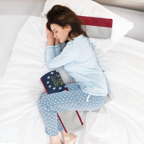 Bolster Pillows for Bed Firm Neck Roll Pillow Round Pillows Decorative Foam Cylinder Pillow Bed Support Pillow State of Georgia Ga Flags