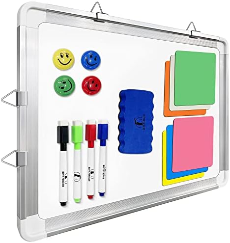 Whiteboard Set, 15x12 in White Board Dry Erase for Wall with Magnetic Notes