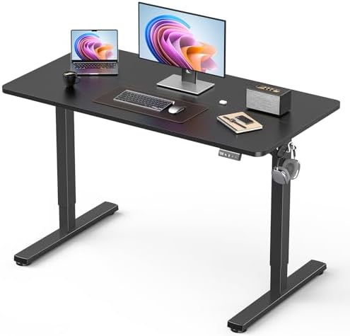 44" Small Electric Standing Desk Adjustable Height for Home Office