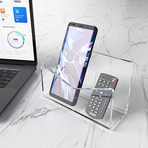 Richboom Acrylic Mail Holder, Envelope Holder for Desk Countertop Letter Holder for Home Office School (1 Section Clear - 2 Pack)