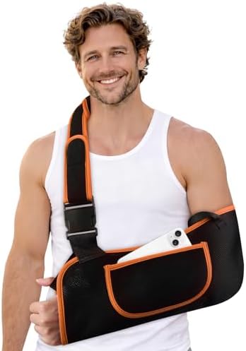 Arm Sling Shoulder Immobilizer for Men & Women, Rotator Cuff Support Brace