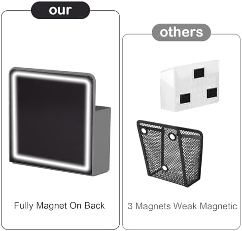 KITANIS Magnetic Pen Holder,2 Pack Magnetic Dry Erase Marker Holder with Generous Compartments,Strong Magnet Storage Marker Pen Pencil Organizer for Refrigerator,Whiteboard,Locker Accessories