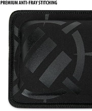 ENHANCE Gaming Keyboard Wrist Rest with Soft Memory Foam - Support for Full Size Keyboards, Wrist Pad with Anti-Fray Stitching, Non-Slip Base - Thick 1 inch Padding for Esports