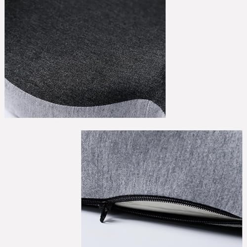 Orthopedic Seat Cushion, L-Shaped Memory Foam Back and Seat Cushion with Lumbar Support, Ergonomic Non-Slip Car Seat Cushion for Office Chair, Car, Wheelchair, Tailbone Pain Relief (C Type)