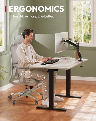 SANODESK 1'' Thick One-Piece 60 x 24'' Height Adjustable Standing Desk