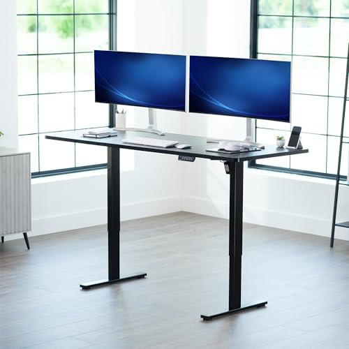 VIVO Black 71 x 30 in Standing Desk, DESK-KIT-1B7B