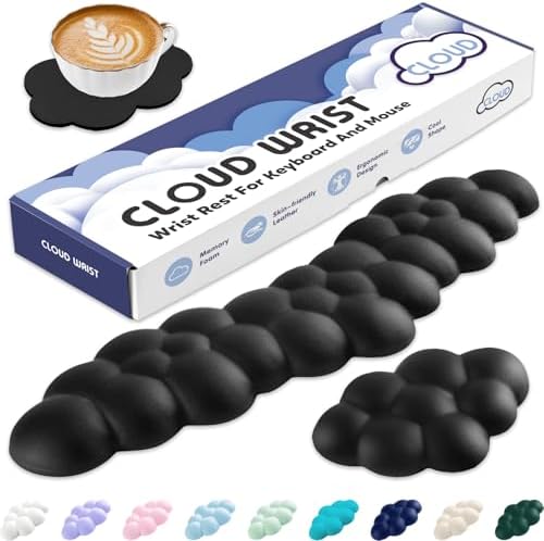 Sushret Cloud Wrist Rest for Keyboard and Mouse, Cloud Keyboard Wrist Rest