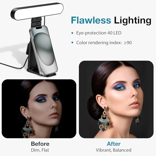 InnoGear Ring Light for Computer On-Camera Monitor Video Conference Light