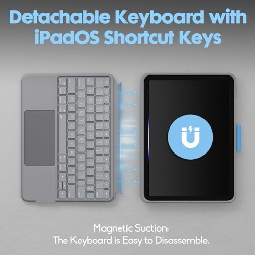Wireless Magnetic Keyboard Case for iPad 10th Generation