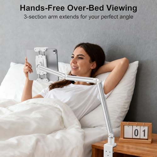 Portable Monitor Stand 15.6", Heavy Duty Tablet Arm Mount with Desk Clamp