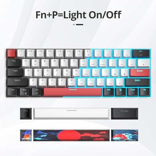 Owpkeenthy 60% Wired Mechanical Keyboard