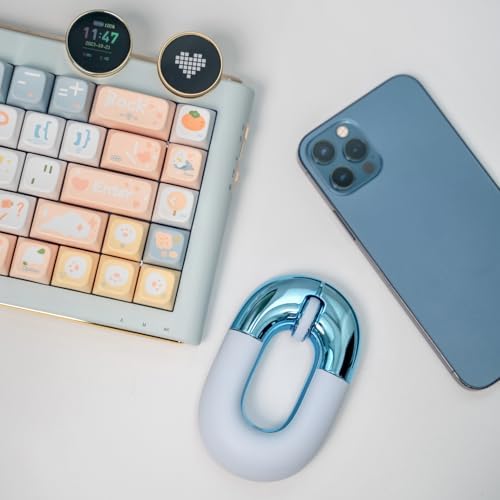 Travel Mouse Blue Wireless Mouse for Laptop. Bluetooth Silent Mouse