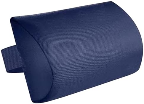 Chaise Lounge Neck Support Pillow with Adjustable Strap,Ergonomic Headrest Pillow Portable Bolster Cushion for Patio Backyard Beach Pool Garden Recliner (Navy)