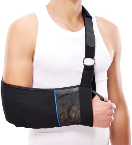 Comforband Arm Sling – Lightweight & Breathable Medical Sling with Adjustable Shoulder Strap for Torn Rotator Cuff, Broken or Fractured Forearm Bones (X-Large)