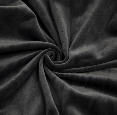 Gaming Chair Cover Set with Armrest Covers, Velvet Stretch Slipcover 1-Piece Form Fit Cover & Chair Armres Covers Included（no Chair） (Dark Gray)