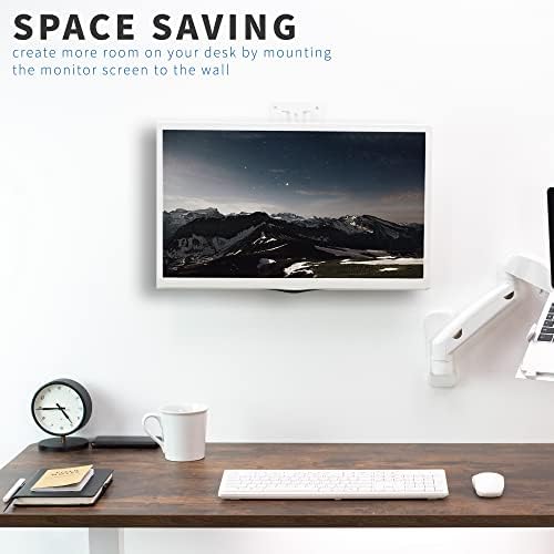 VIVO White 17-32 in Single Monitor Wall Mount, MOUNT-VW01AW