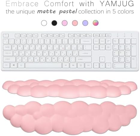 4 in 1 Ergonomic Leather Cloud Wrist Rest Keyboard and Mouse Pad & Coaster