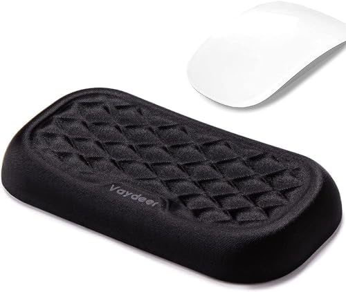 Vaydeer Mouse Wrist Rest Pad, Memory Foam Hand Rest Support Padded for Office, Computer, Laptop, Typing and Wrist Pain Relief and Repair (5.91 inch, Black)